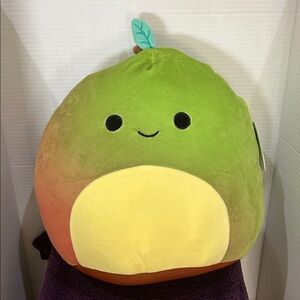 Squishmallows Green and Yellow Avocado Stuffed Animal
